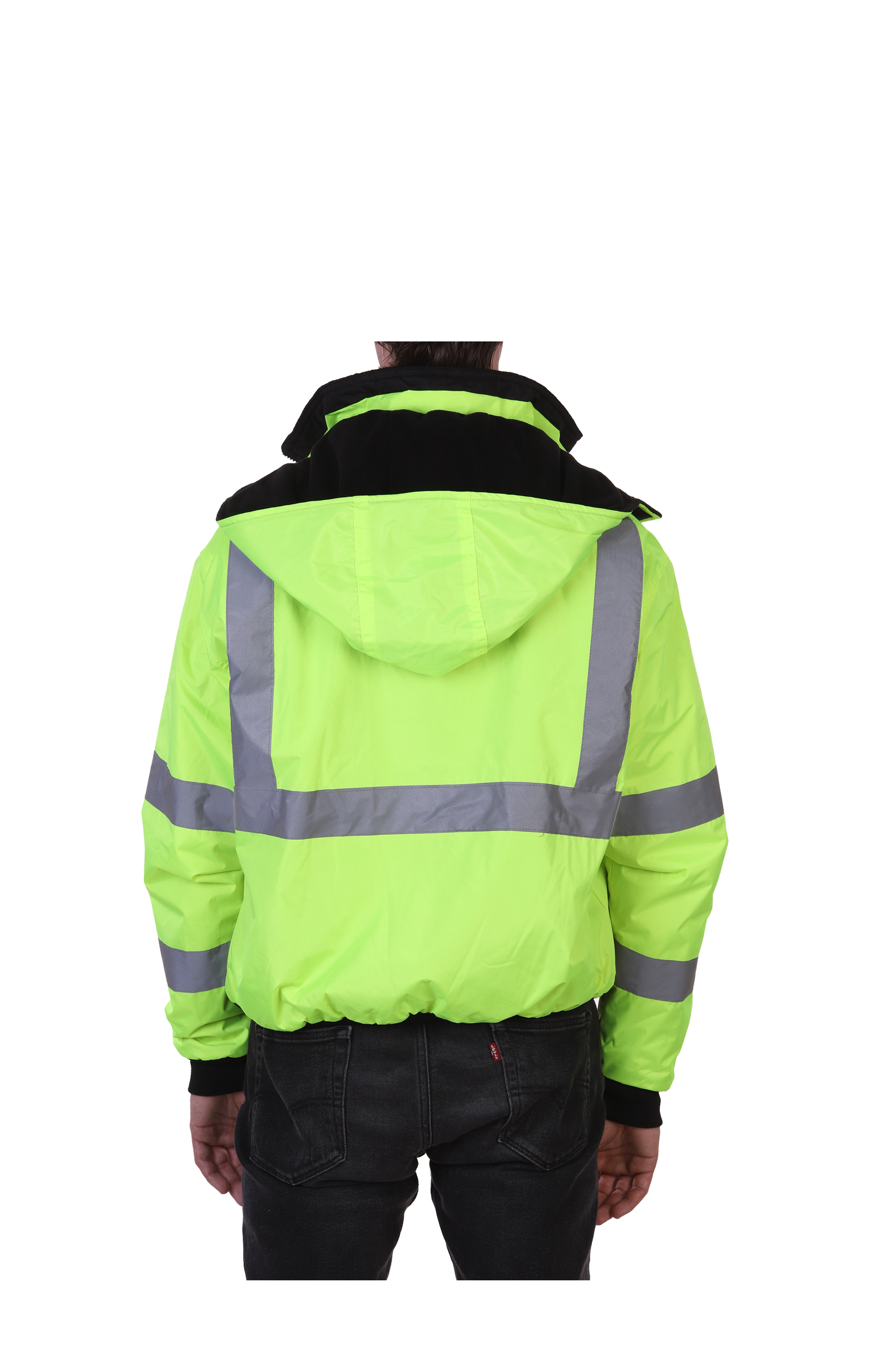 Maxxsel Hi-Vis Neon Yellow Safety Jacket (XS-5XL)