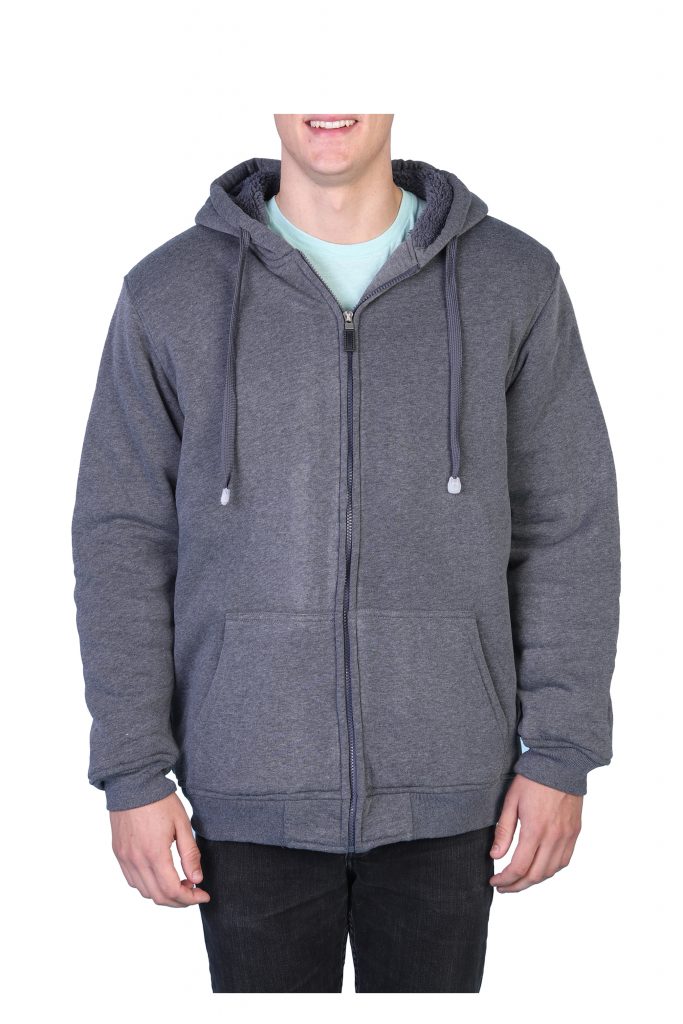 men's big and tall sherpa lined hoodie