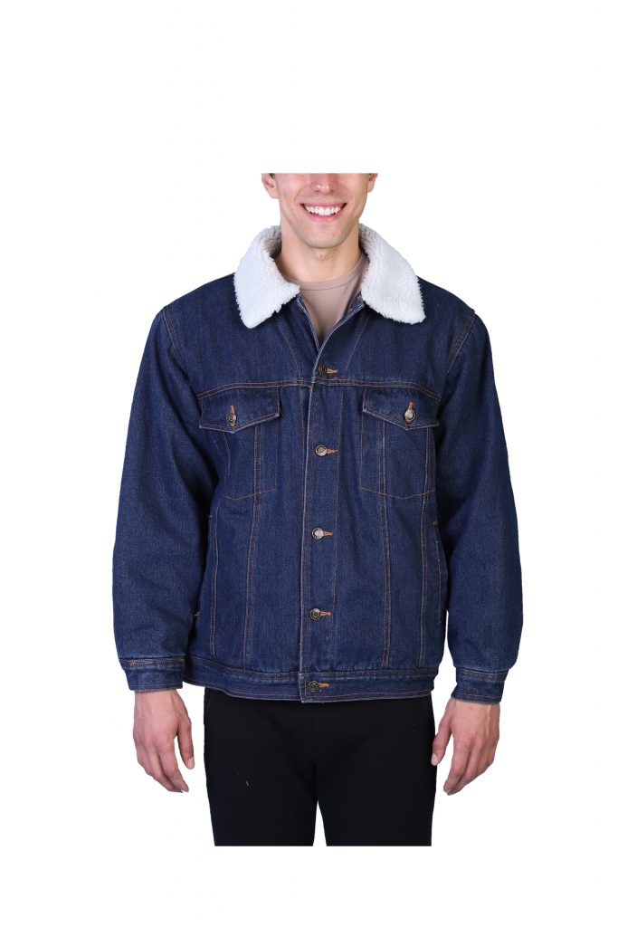 Maxxsel Oscar Jeans Sherpa Lined Denim Trucker Jacket With Sherpa Lined  Collar (S-3XL) - Maxxsel Apparel Inc