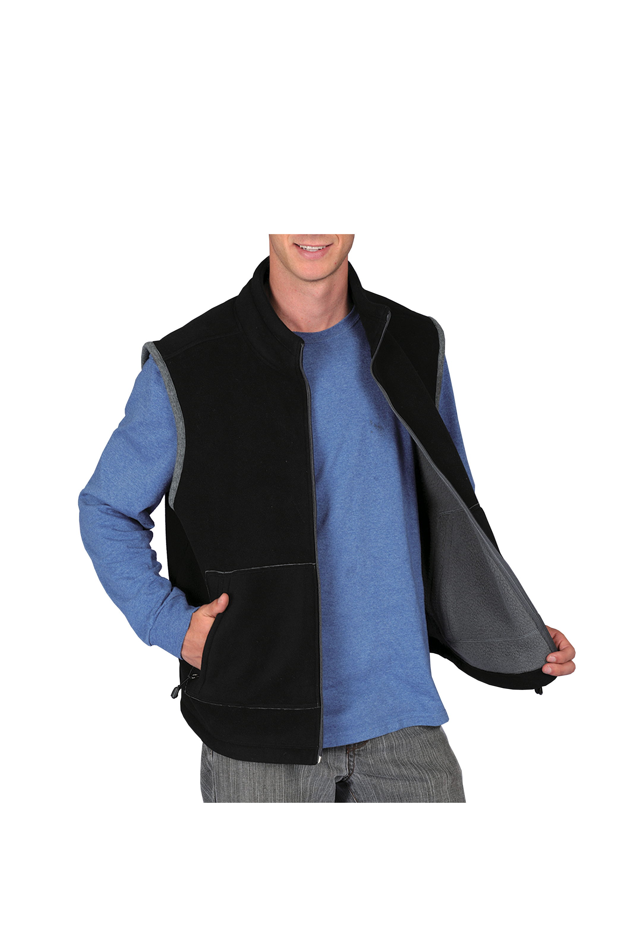 Maxxsel Sherpa Bonded Polar Fleece Vest 